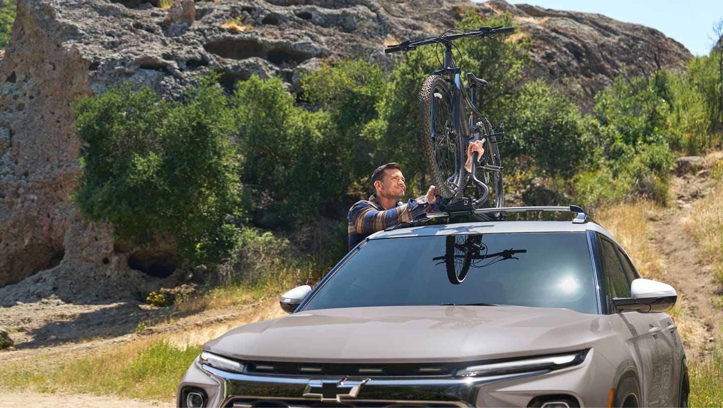 2026 Trailblazer with bike on roof rack