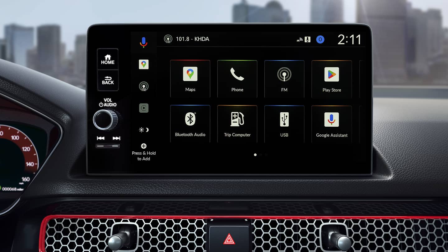 2026 honda civic si screen