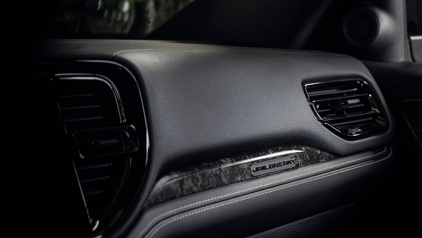 close up dashboard dodge durango