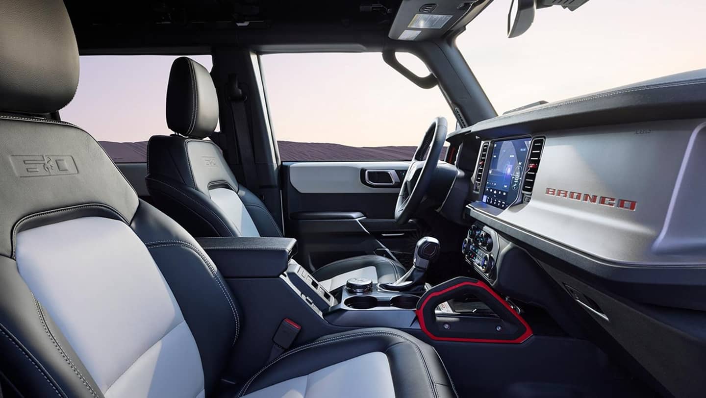 interior shot of 2026 bronco