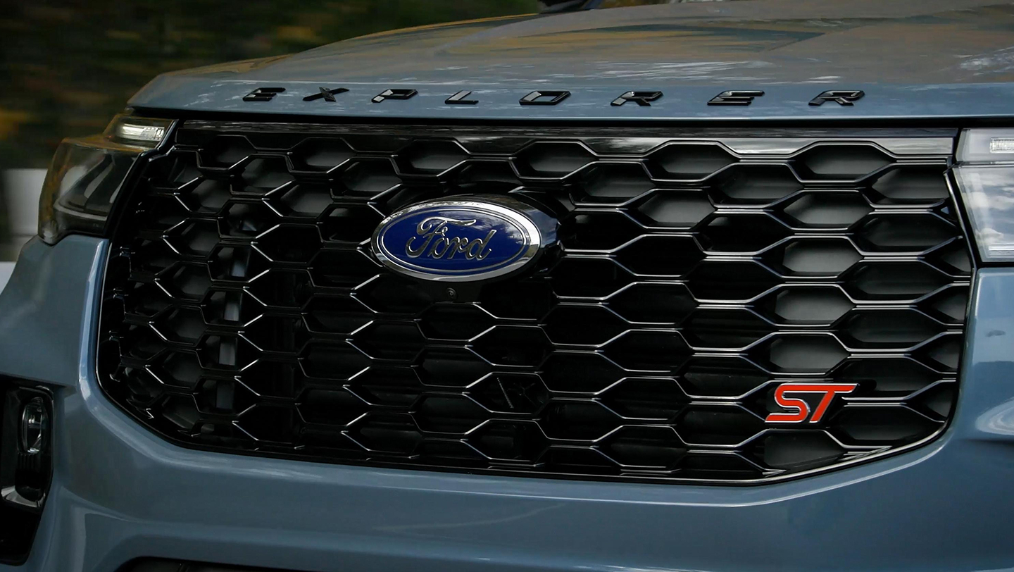 close up of grille