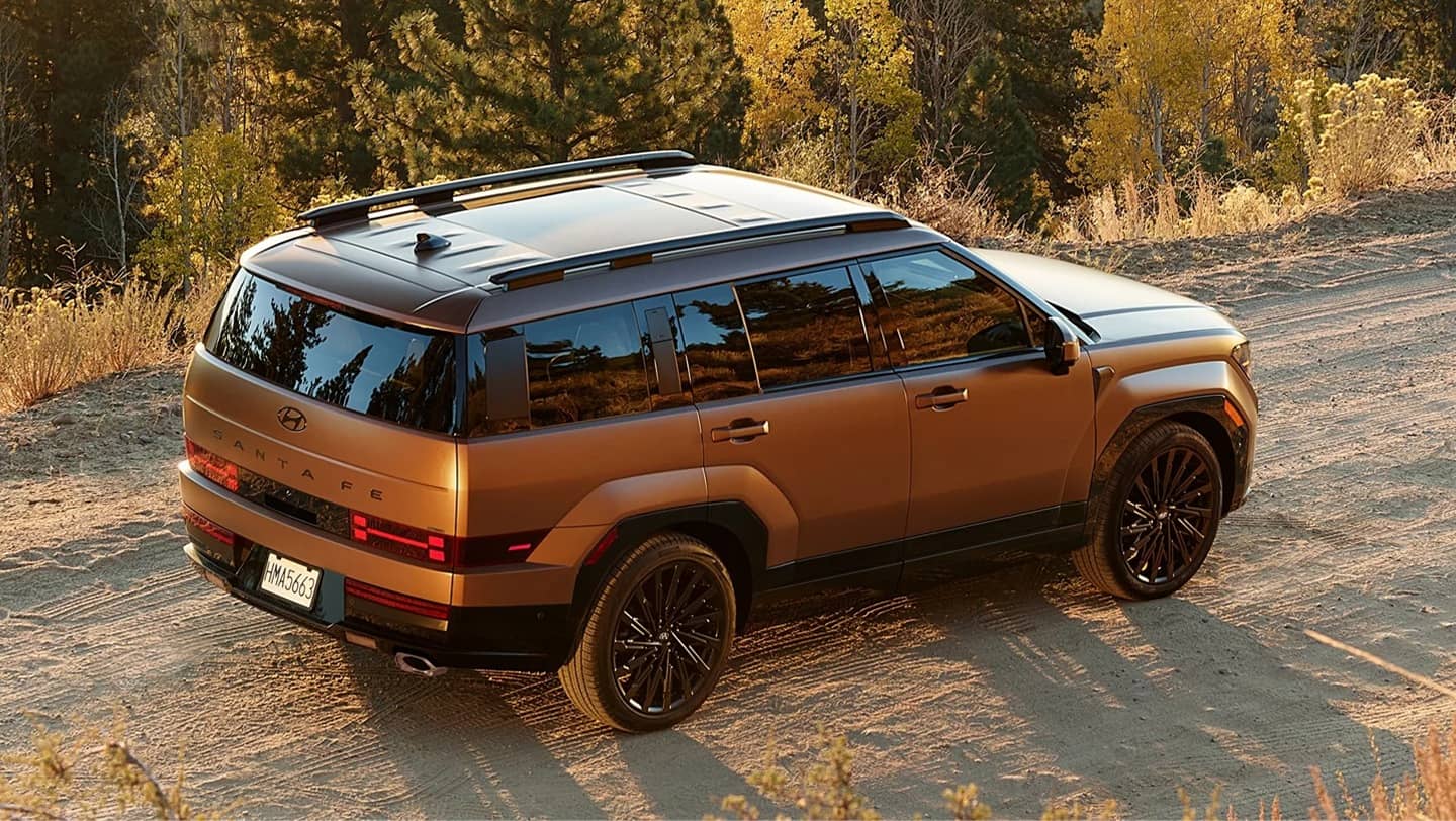 2026 hyundai santa fe driving on road