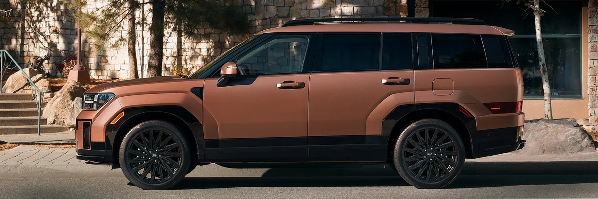 2026 hyundai santa fe parked on street