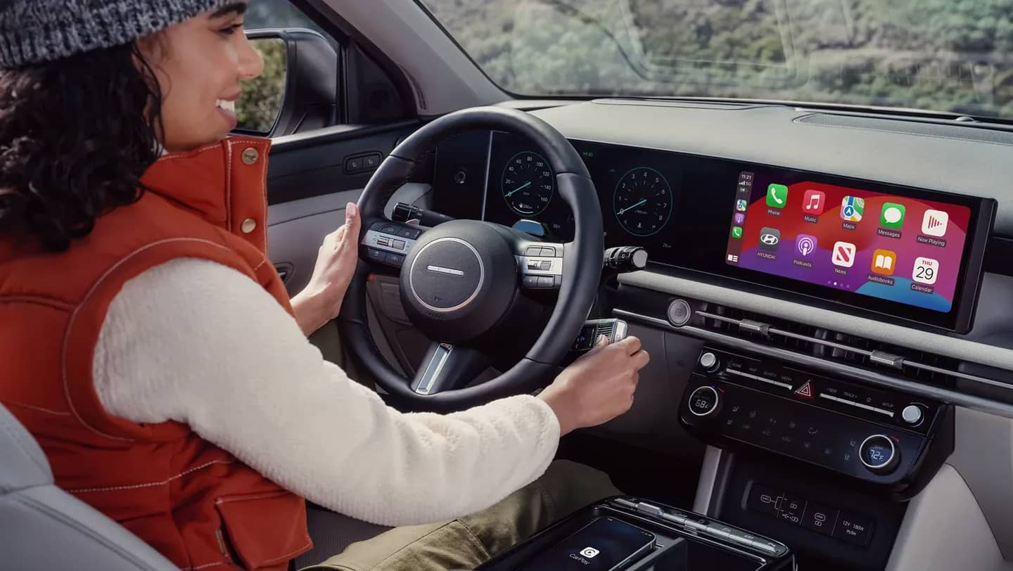 2026 Hyundai Tucson dashboard turned on