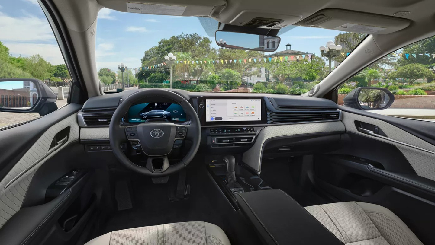 interior dashboard of 2026 camry