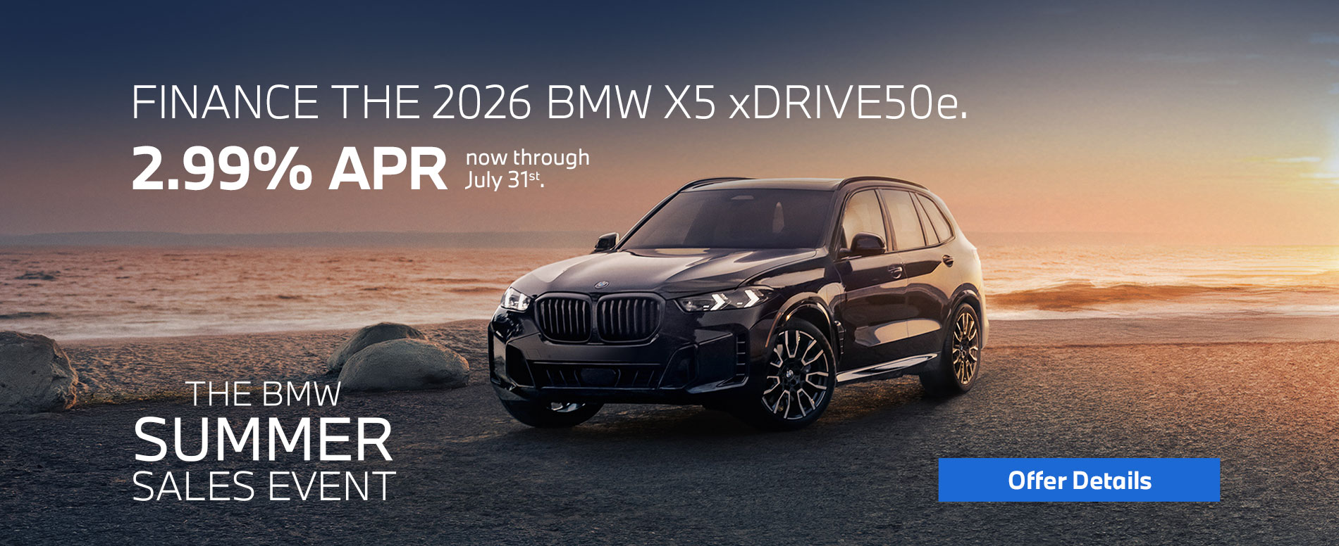 2025 X5 lease starting at $869 per month for 39 months
