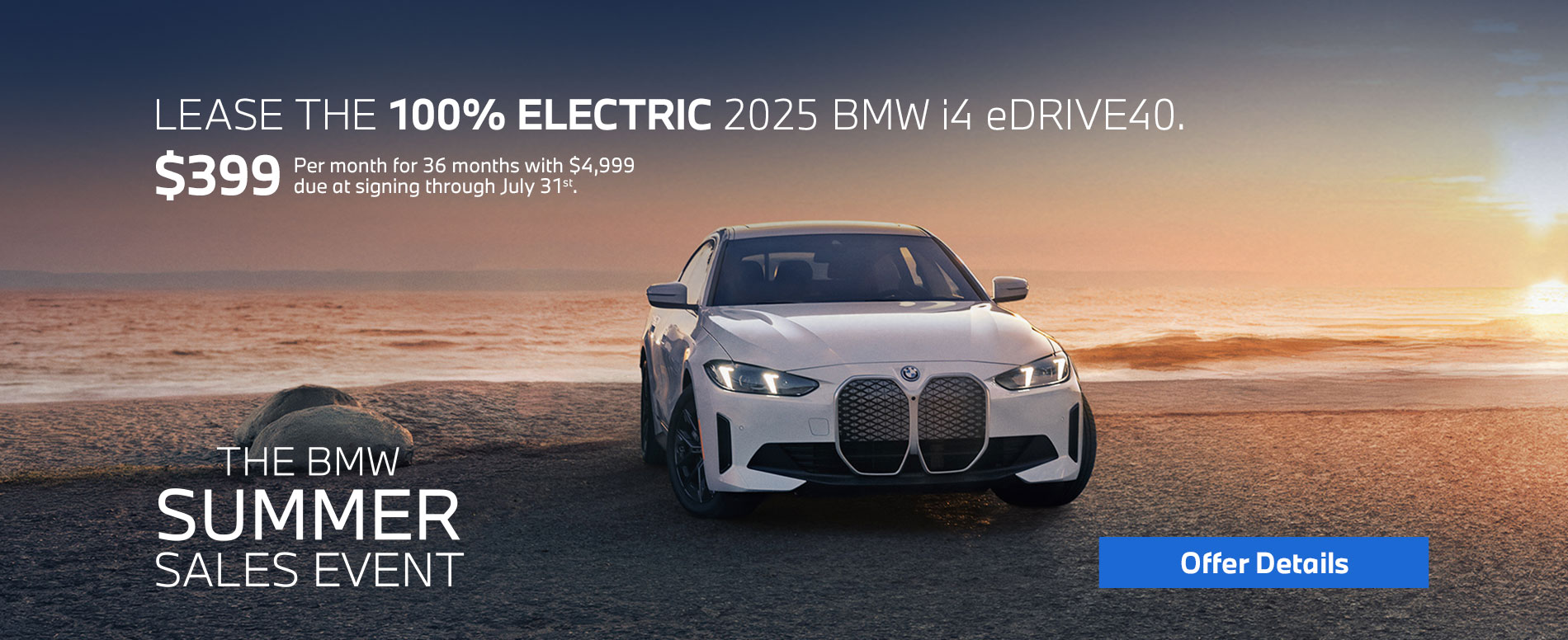 2025 i4 lease starting at $399 per month for 36 months