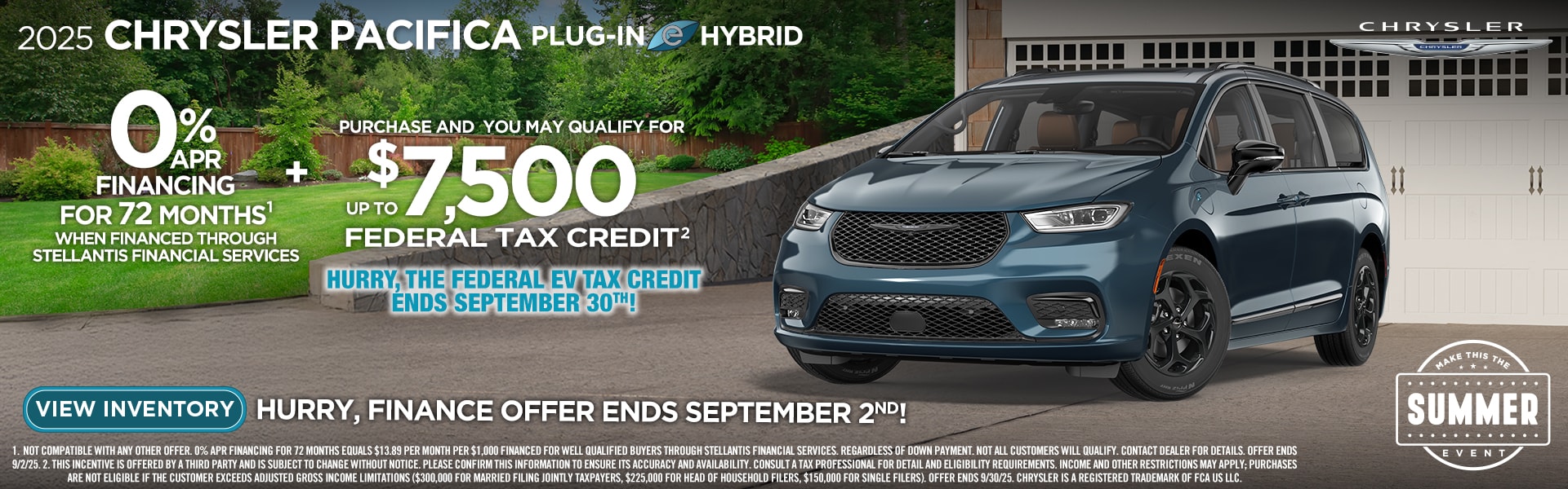 Chrysler Pacifica Hybrid offer