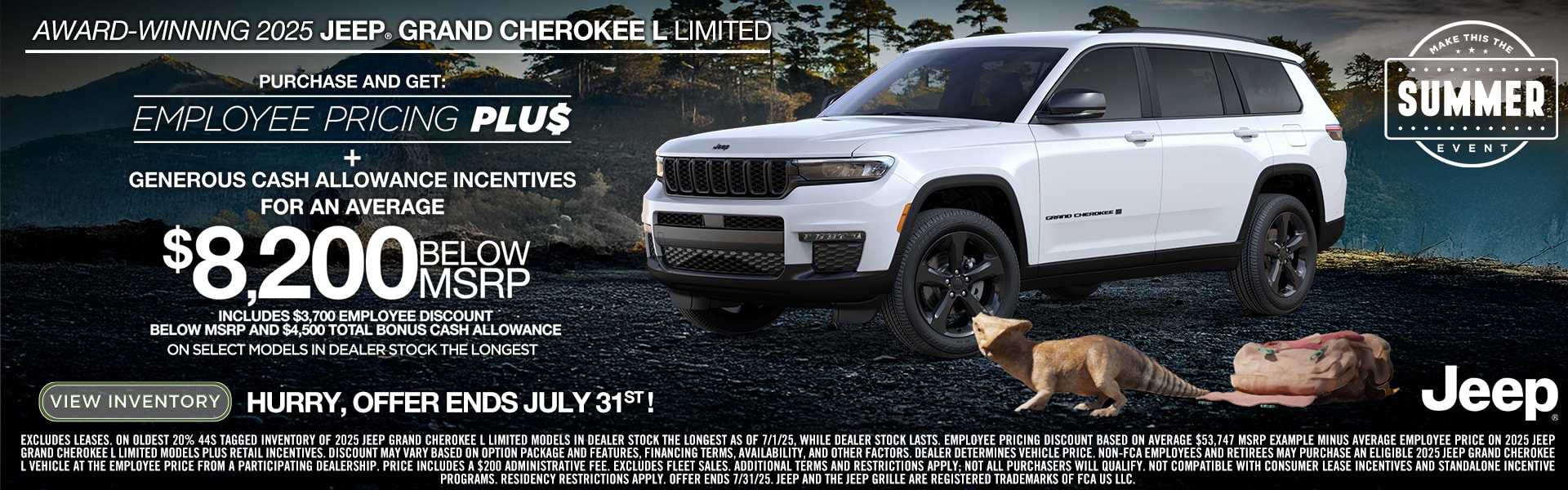Jeep Grand Cherokee offer