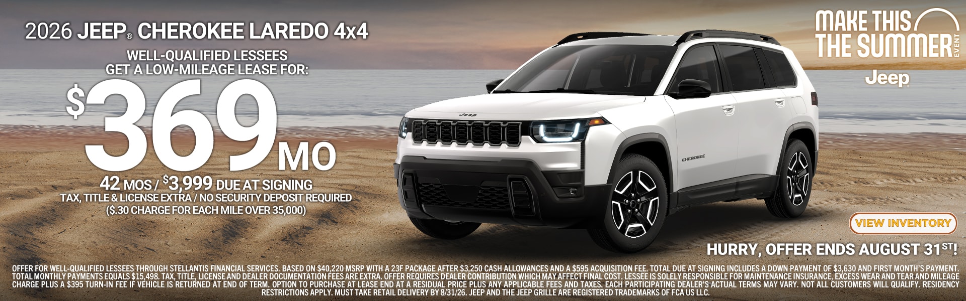 Jeep Cherokee offer