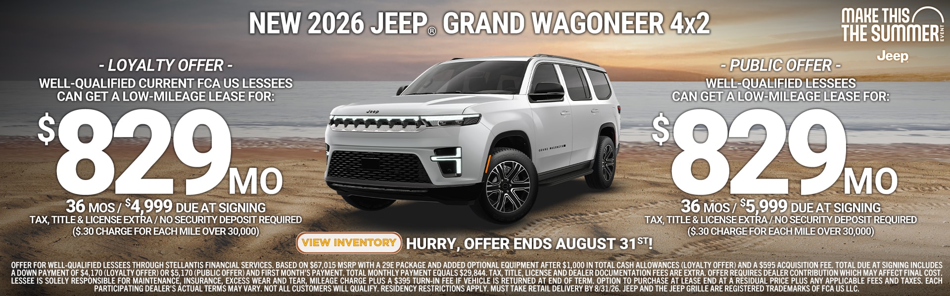 Jeep Grand Wagoneer offer