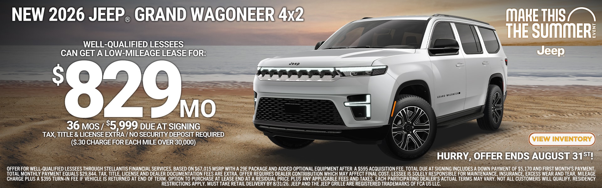 Jeep Grand Wagoneer offer
