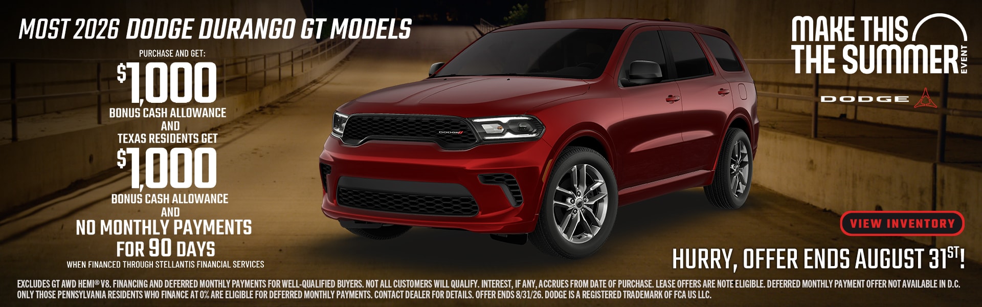Dodge Durango offer