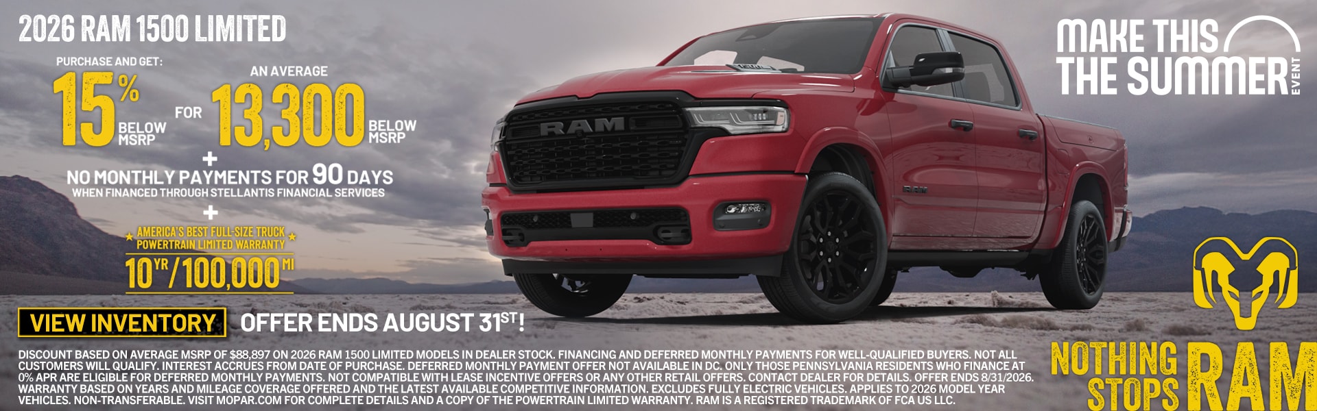 Ram 1500 offer