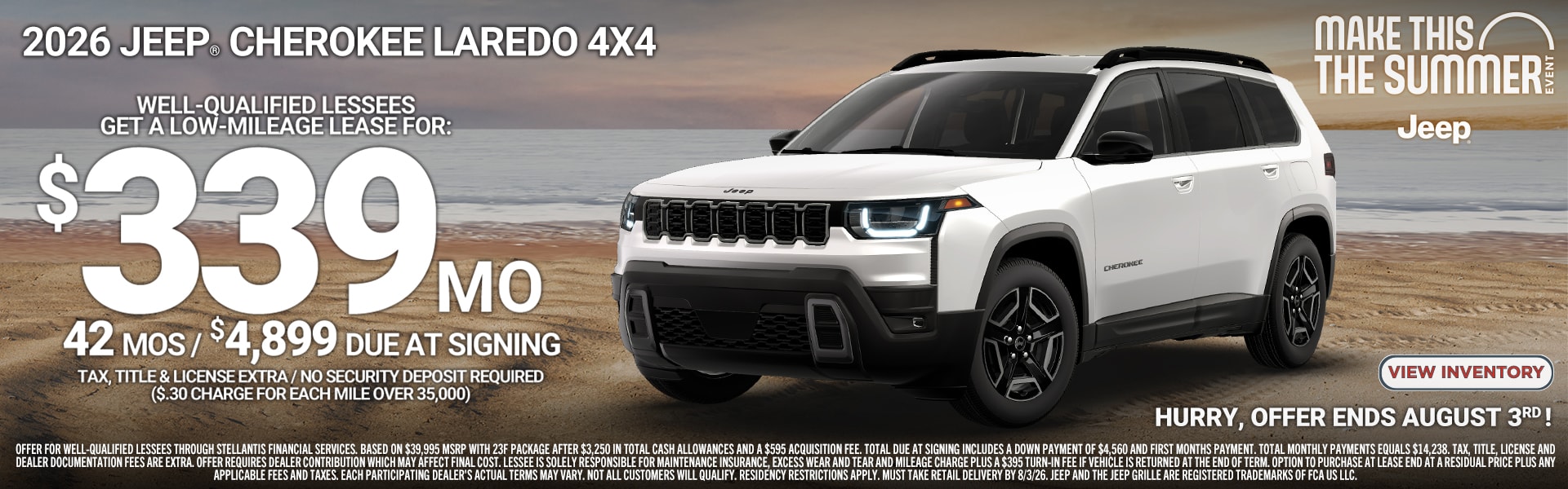 Jeep Cherokee offer