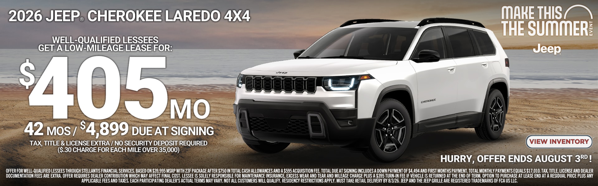 Jeep Cherokee offer