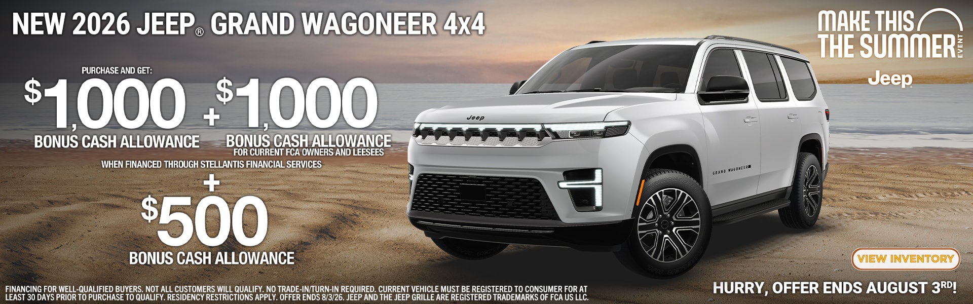 Jeep Grand Wagoneer offer