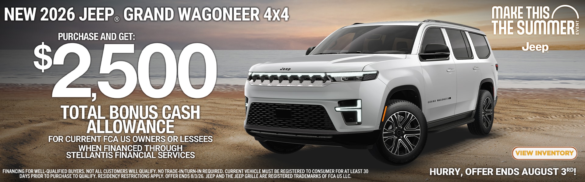 Jeep Grand Wagoneer offer