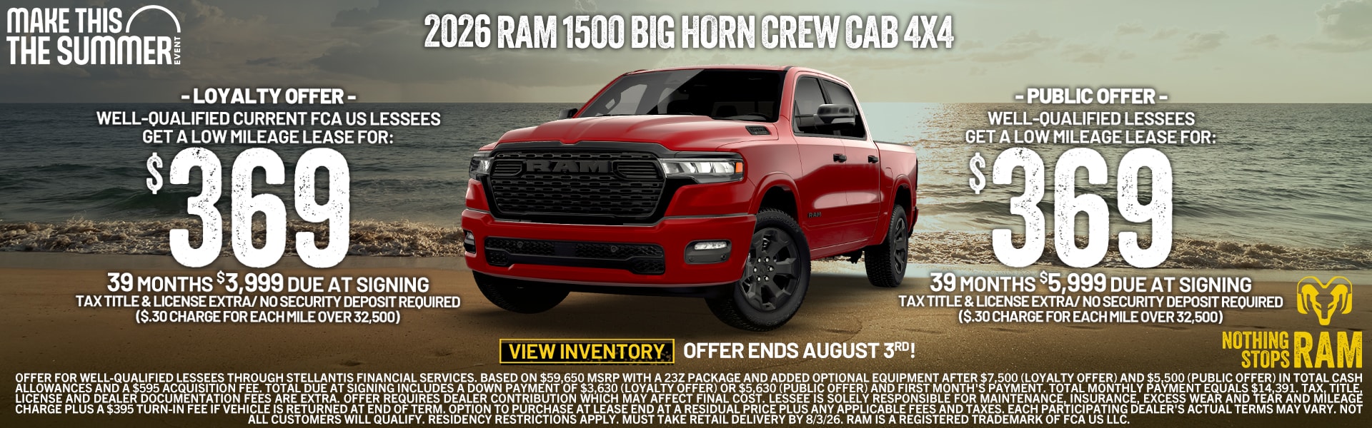 Ram 1500 offer