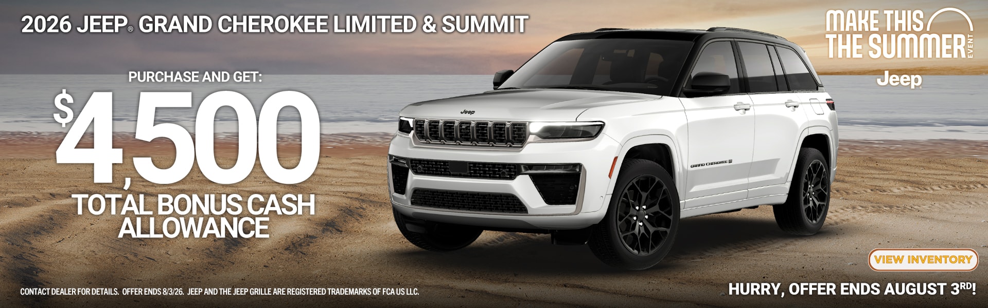 Jeep Grand Cherokee offer