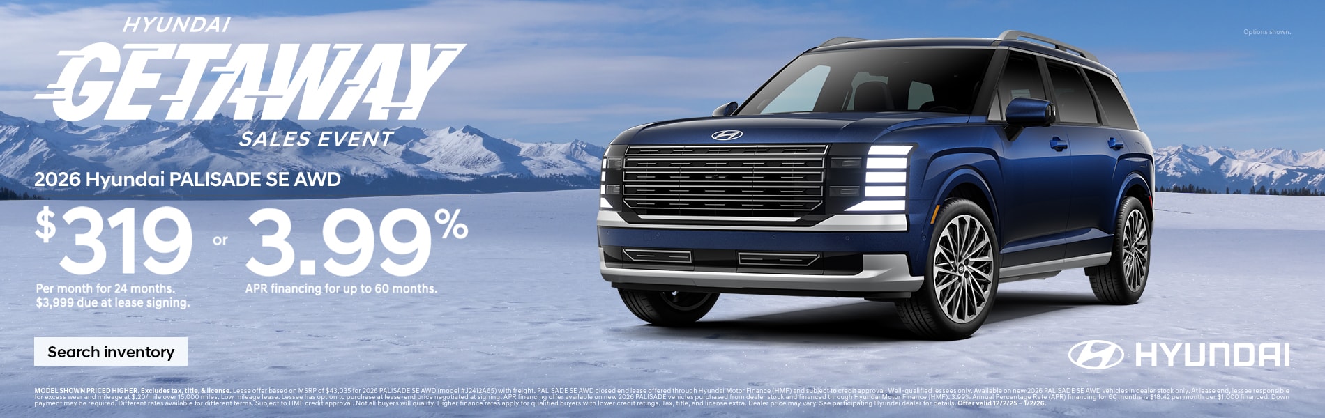 Hyundai Palisade offer