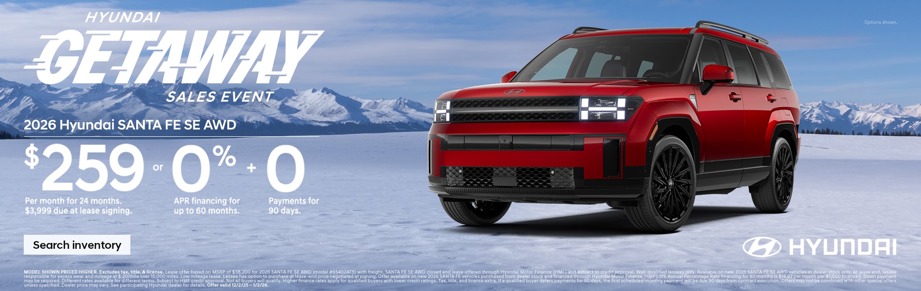 Hyundai Santa Fe offer