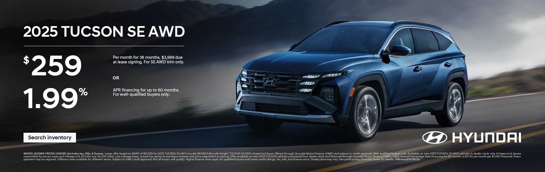 Hyundai Tucson offer