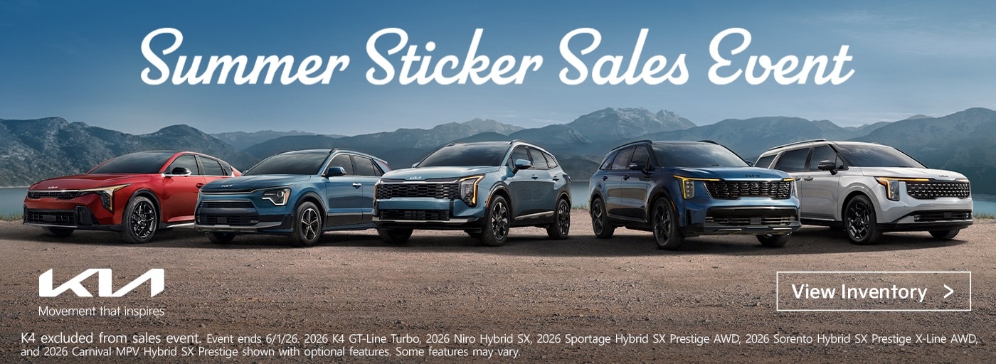 Kia Summer Sticker Sales Event