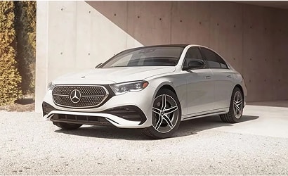 parked Mercedes-Benz sedan