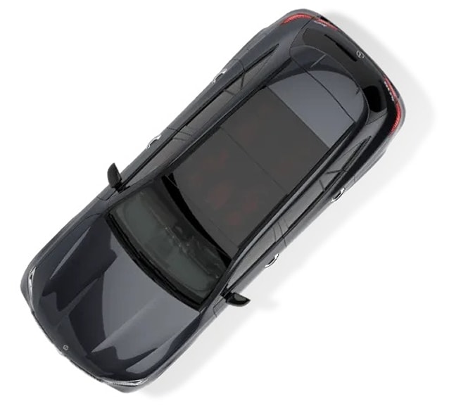 overhead view of a Mercedes-Benz GLE Hybrid