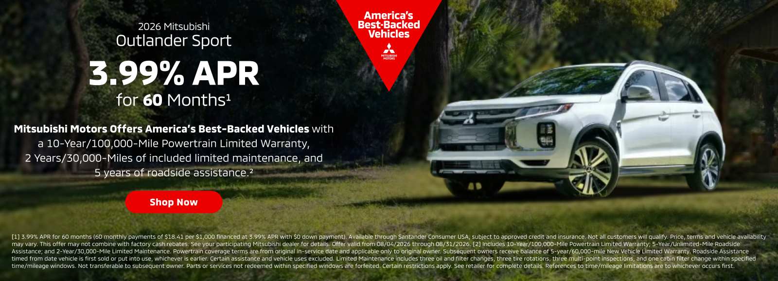 2026 Mitsubishi Outlander Sport 