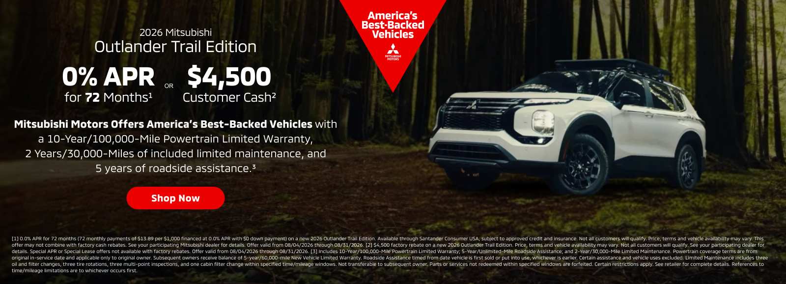 2026 Mitsubishi Outlander Trail Edition