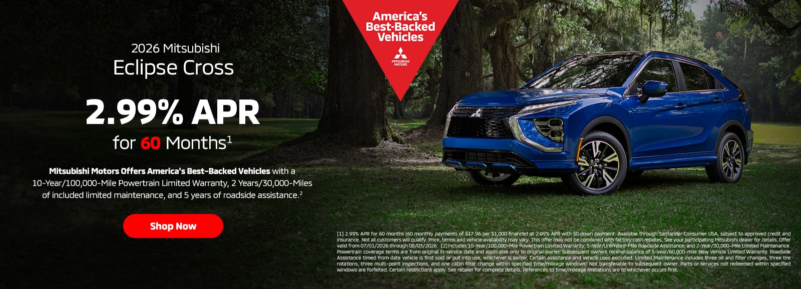 2026 Mitsubishi Eclipse Cross offer