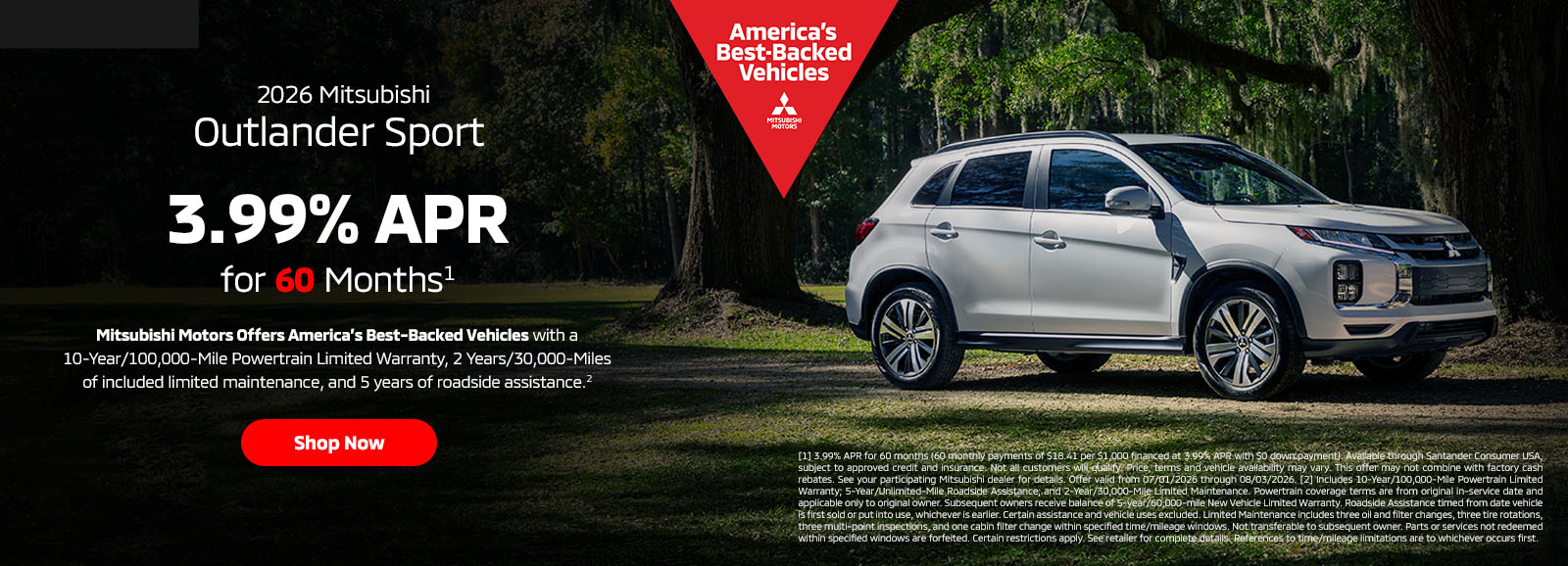 2026 Mitsubishi Outlander Sport offer