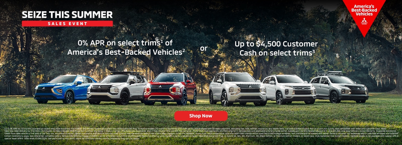 0% APR for 72 months or up to $4500 Customer Cash