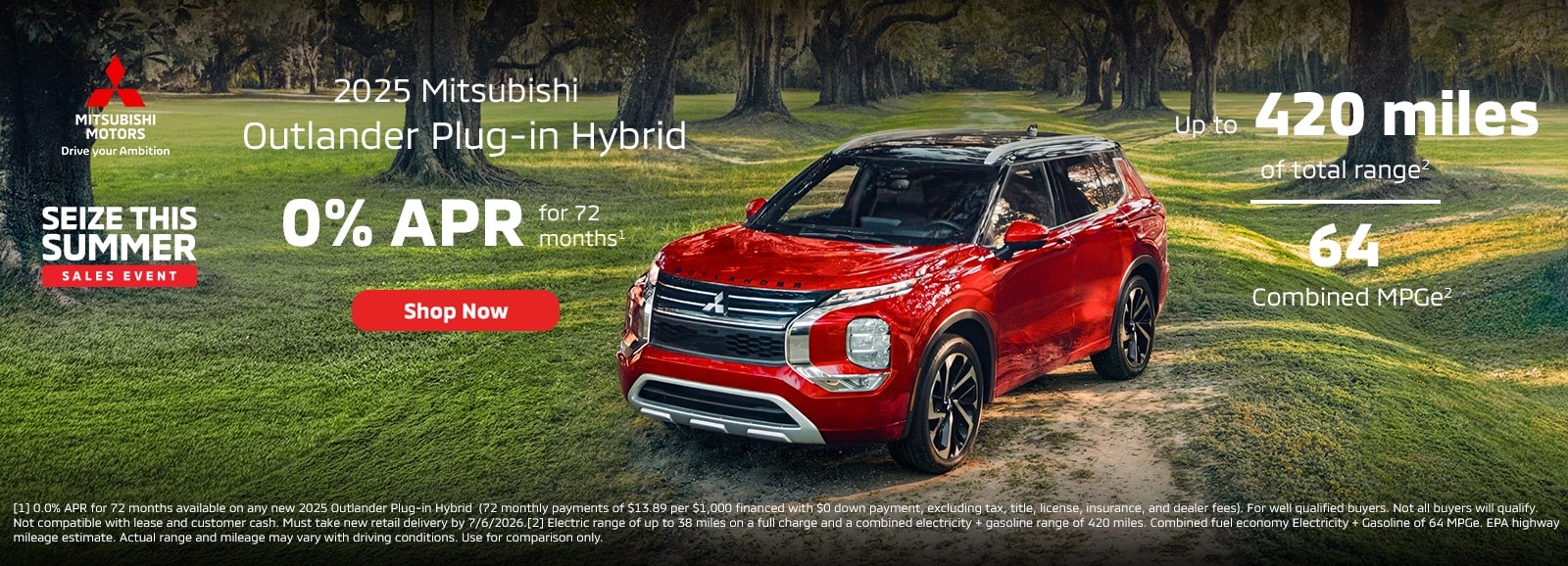 Outlander PHEV offer