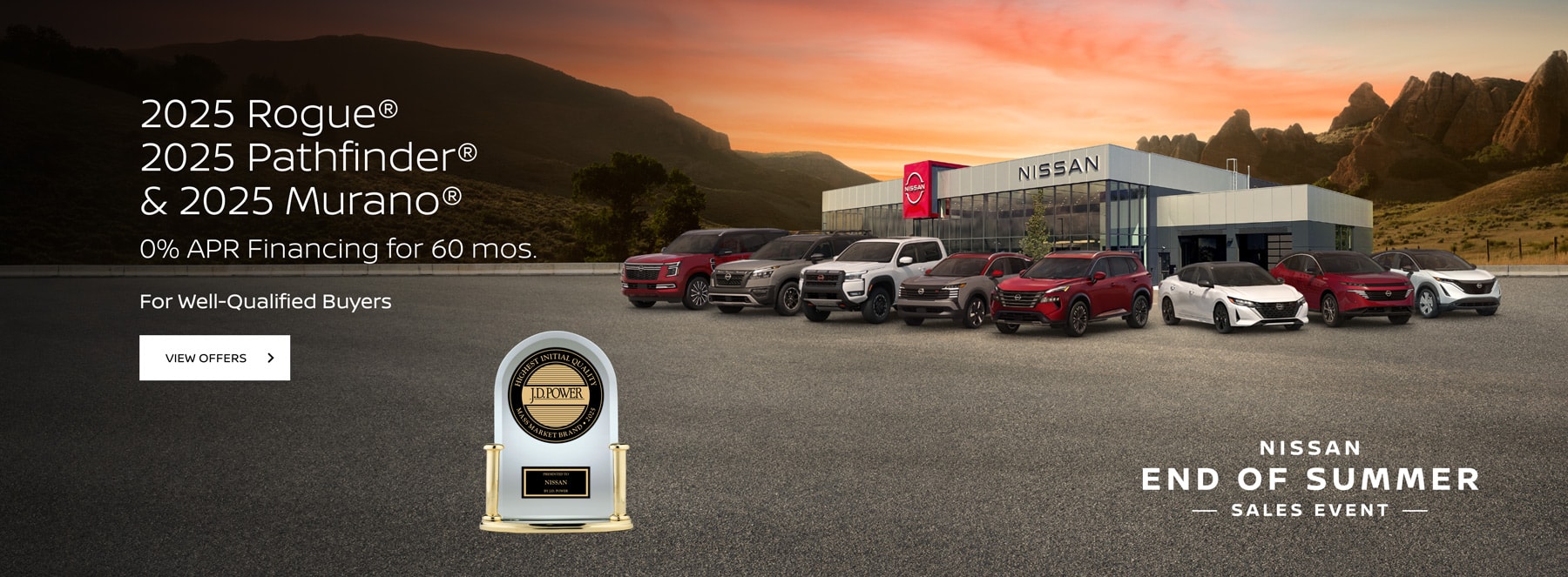 0% for 60 mos on Rogue, Pathfinder & Murano