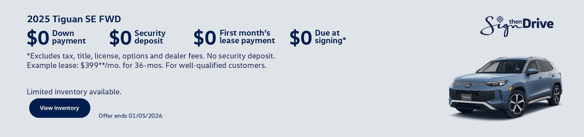 2025 VW Tiguan offer